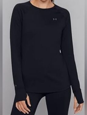 Under Armour Coldgear Women’s Long Sleeve Crew Top - Black